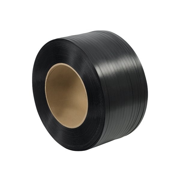 Bsc Preferred 1/2'' x 9000' - 8 x 8'' Core Hand Grade Polypropylene Strapping - Embossed BUY00016504 - main